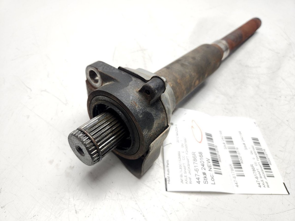 12 13 Mazda 3 Passenger Axle Shaft 2.0L 6 Speed VIN 7 8th Digit