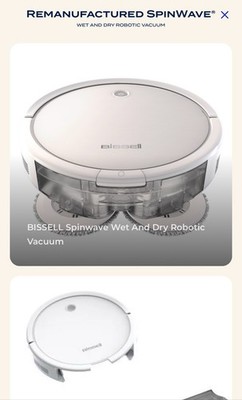 Bissell SpinWave Hard Floor Expert Wet and Dry Robot Vacuum