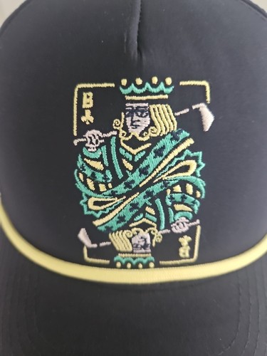 Cappello Birdie Boss Golf SnapBack Navy High Rollers nuovo senza etichette orlo in corda - Foto 2 di 8