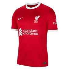 Nike Liverpool 2023/24 Home Stadium Wave Pattern Soccer Jersey
