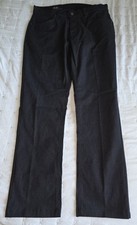 Urban Star Black Relaxed Fit Straight Leg Pants Stretch Blend Men's 34x30