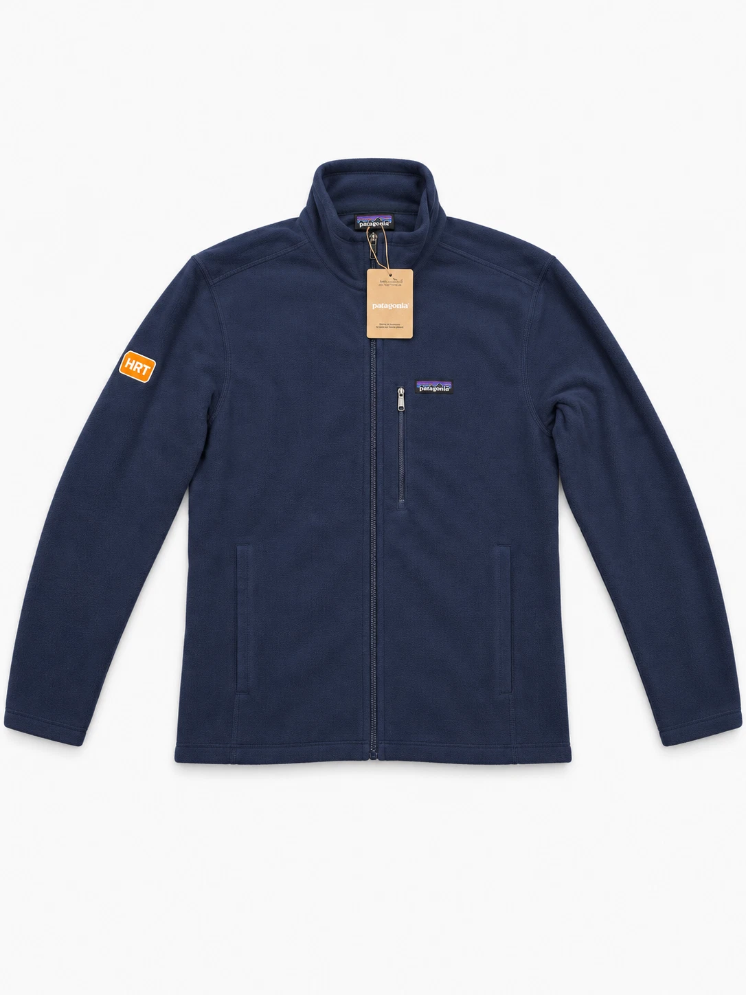 HRT Hudson River Trading Patagonia Navy Full Zip Fleece Jacket New with Tags - product detail image 1