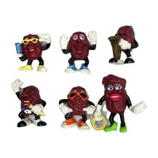 California Raisins Lot Set of 6 1980s VTG PVC...
