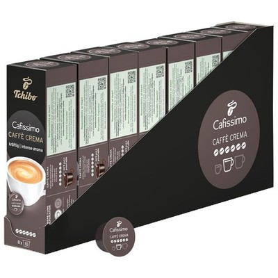 Tchibo Cafissimo Vorratsbox Caffè Crema kräftig Kaffeekapseln, 80 Stück 8 x 10