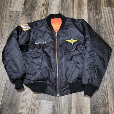 Vintage Military MA1 Bomber Jacket Rothco Size Medium Big U.S. Army Patch