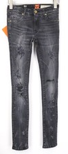 GOOD GENES Women's Jeans W27/L33 Grey Super Skinny Stretch Distress
