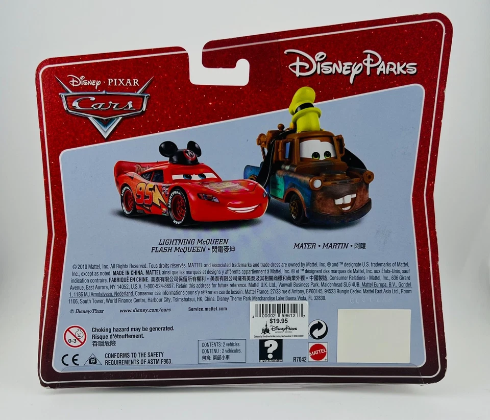 DISNEY PIXAR DINSEY PARQUES COCHES LIGHTNING MCQUEEN MICKEY & MATER GOOFY Foto 2 de 2