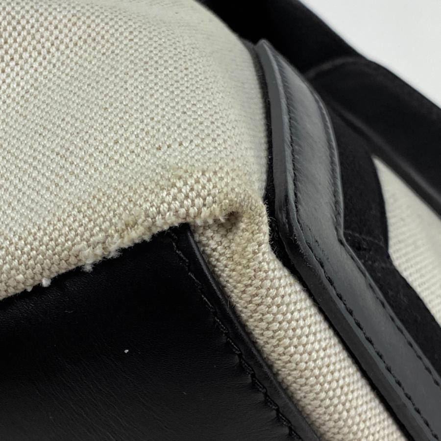 BALENCIAGA Navy Cabas S Handbag Shoulder Tote Bag Canvas Natural Black #BS1879 thumbnail 4