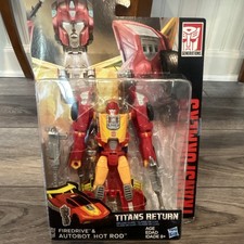 Hasbro Transformers Titans Return Autobot Hot Rod & Firedrive w Gun