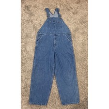 Craftsman Mens Denim Bib Overalls Medium Wash Carpenter 40x30 Workwear