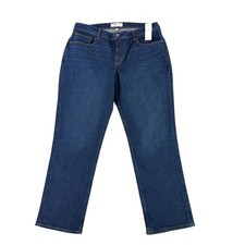 Abercrombie  Fitch Straight Leg Jeans Womens 32 Dark Wash Mid Rise