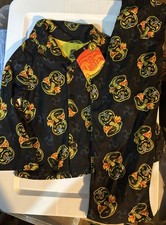 Cobra Kai Boys Pajamas Set Sz 4 Black Shirt Pant Karate Kid Flannel 2 Piece