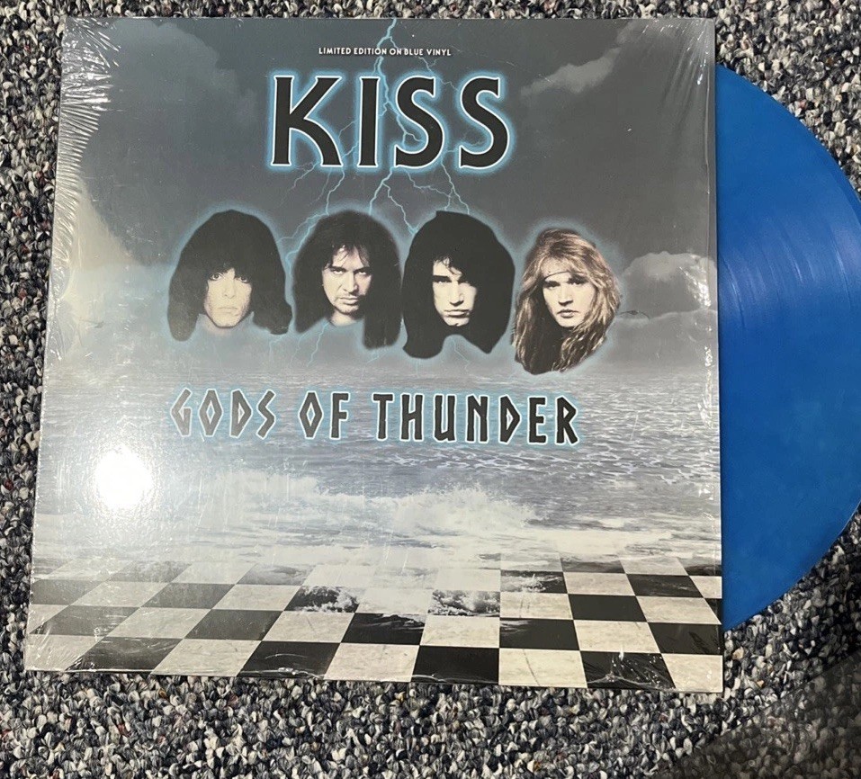 Kiss Gods of Thunder Blue Vinyl 2 LP