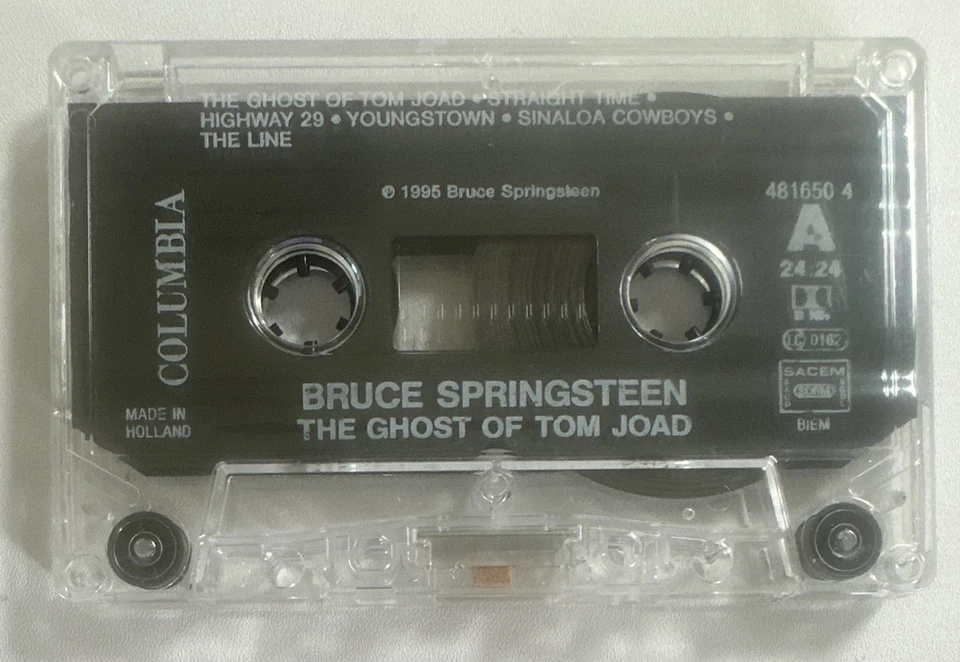 BRUCE SPRINGSTEEN ~ The Ghost Of Tom Joad ~ Cassette Tape Play Tested EX / EX - Image 4 of 4