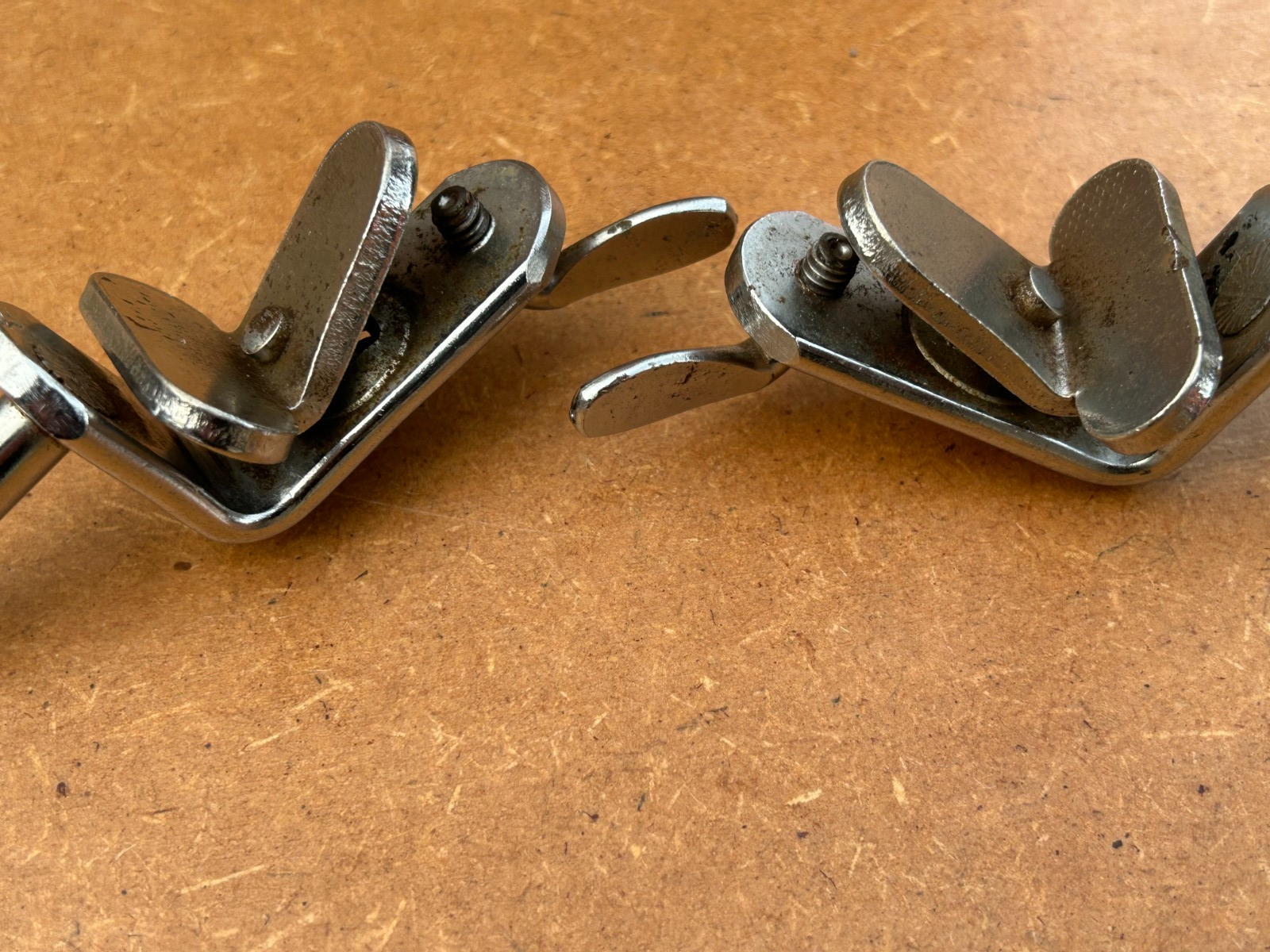 Premier New Era Clamp on Hoop Mounted Bass Drum Spurs/Legs Made in England photo 4