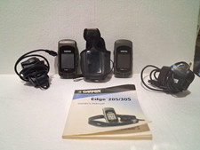 2 Garmin Edge 305 GPS Cycling Computer Gray/Black w/ Carrying Case  Manual