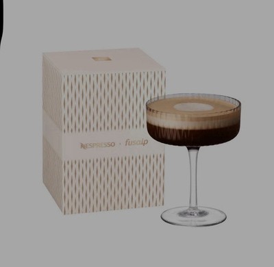 Nespresso X Fusalp Espresso Martini Glass Holiday Ltd Edition New In Box
