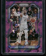2020-21 Panini Prizm Purple Ice Prizm /175 Tyus Jones #21 Memphis Grizzlies