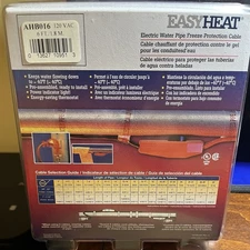 Easyheat  Heat Tape to protect pipe's from freezing - 6 Feet - Never Opened