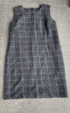 Laura Ashley Ladies Large Wool Dress/ Tunic Grey Tartan