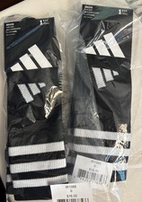TWO Pairs NEW Adidas Soccer Socks Black Size Small / 2Y - 5Y Over the Calf