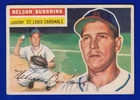 nelson BURBRINK ROOKIE cardinals 1956 TOPPS white back #27 GOOD