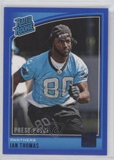 2018 Panini Donruss Rated Rookie Press Proof Blue Ian Thomas #350 6k2