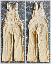Vintage 80s Levis Tan Corduroy Overalls White Tab Boys Size 4T