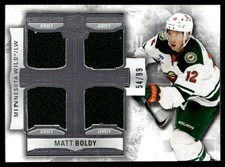 2022-23 UD The Cup Foundations Rookie Quad Jersey 54/99 Matt Boldy Rookie #F-MB