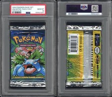 PSA 10 Gem 1999 Thick Font Venusaur Booster P...