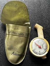 Vintage 60s-70s Automark Tire Pressure Gauge With Storage Pouch Mustang Camaro Vintage 60s-70s Automark Tire Pressure Gauge With Storage Pouch Mustang Camaro
