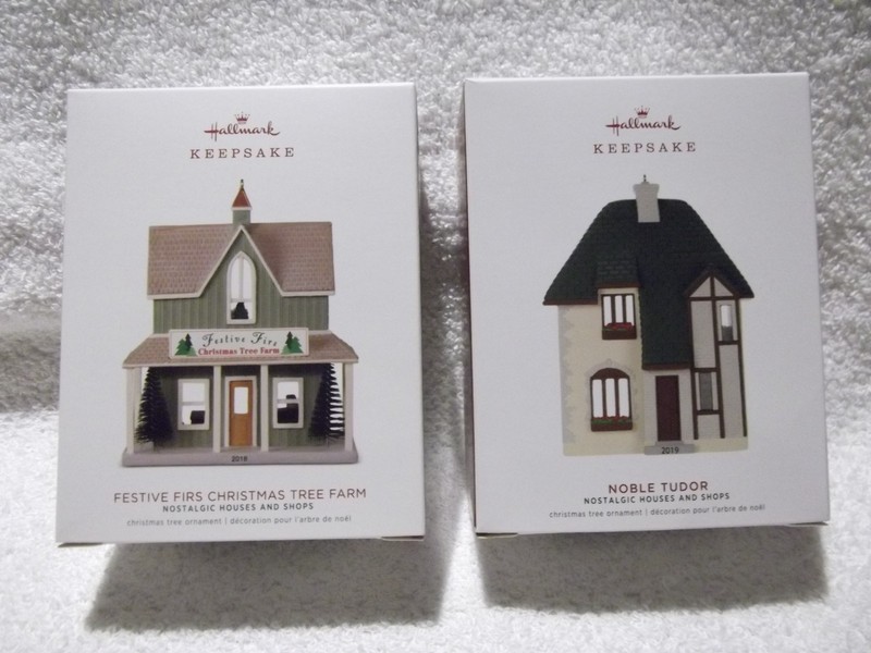 Hallmark 2018 Festive Firs Christmas Tree Farm 35 2019 Noble Tudor 36 Ornament