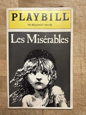 LES MIZ MISERABLES April 1987 Broadway ORIGINAL CAST Playbill! COLM WILKINSON +!