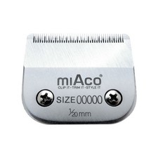 Hoja cortapelos desmontable Miaco talla 00000 se adapta a Oster Classic 76, Andis BGC, BGR