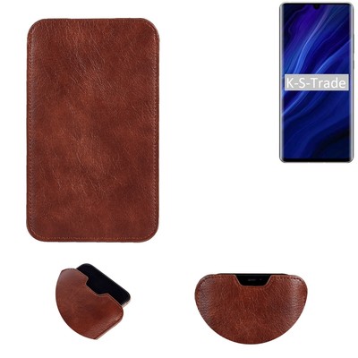 Handytasche für Huawei P30 Pro New Edition Sleeve Hülle Tasche braun 