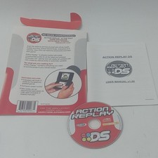 Nintendo DS Action Replay Datel Disc And Instruction Manual W/ Box Back Only