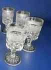 4 Anchor Hocking Wexford Water Goblet Glass Lot 5.5” Clear Vintage