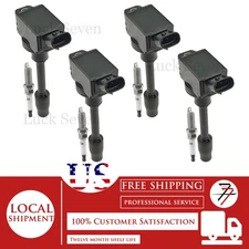 4pcs Ignition Coil and Spark Plug For 2019-2022 Lexus ES300h 2.5L L4