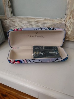 Vera Bradley Hard Shell Eyeglass Case Optical Floral Paisley Clamshell Hinged