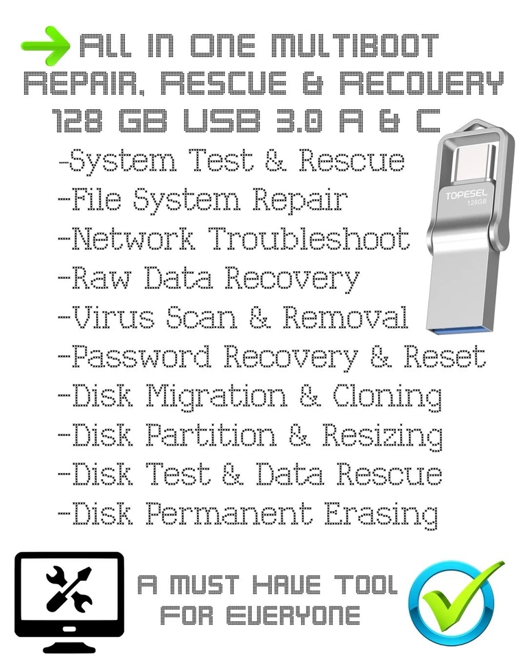 Multi Boot All In 1 Data Recovery PC Repair Rescue & OS Install Hiren’s Windows+ - Image 2 of 4
