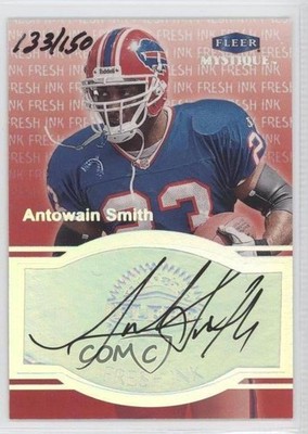 1999 Fleer Mystique Fresh Ink 133/150 Antowain Smith Auto 0az