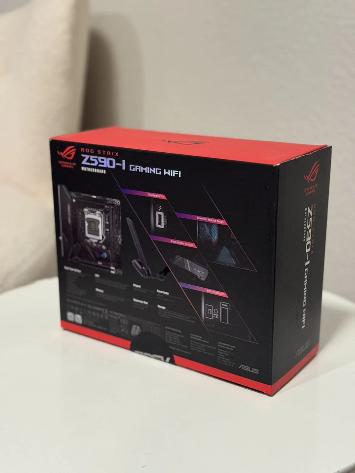 New ASUS ROG STRIX Z590-I GAMING WIFI 6E LGA1200 DDR4 M.2 Mini-ITX Motherboard - Image 2 of 2