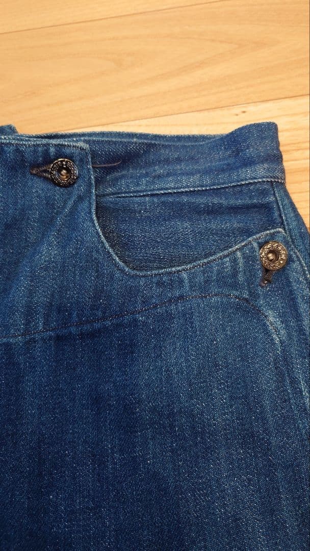 Good Atmosphere Cinch Back Laurel Button Denim Pa… - image 4