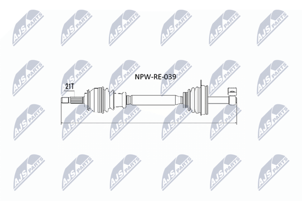 NTY Antriebswelle NPW-RE-039 FüR Dacia Renault-image