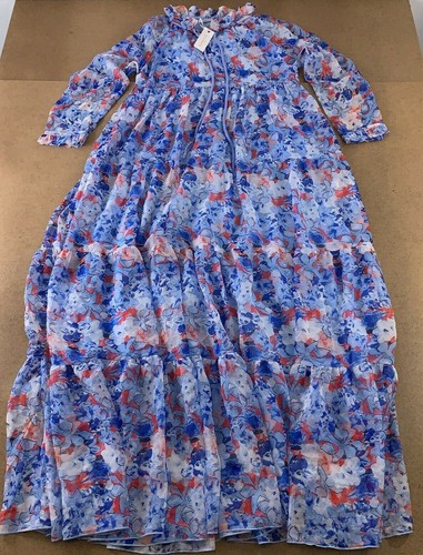 Intense Blue Flower Cora Dress NWT | eBay