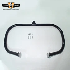 Black 1.25"Engine Guard Crash Highway Bar Fit For Harley Softail FLST 2000-2024