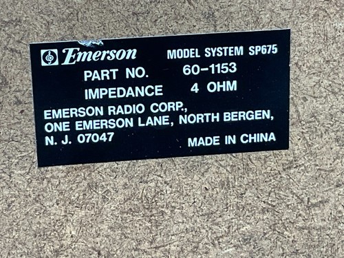 Emerson Compact Audio System AS2675 Dual Cassette Deck AM/FM Stereo - Black - 第 20/22 張圖片