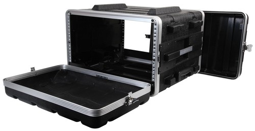 19" Rack Trolley Case Flight Carry Travel Transport DJ Equipment 3U 5U 7U 4 6 8 - Picture 4 of 10