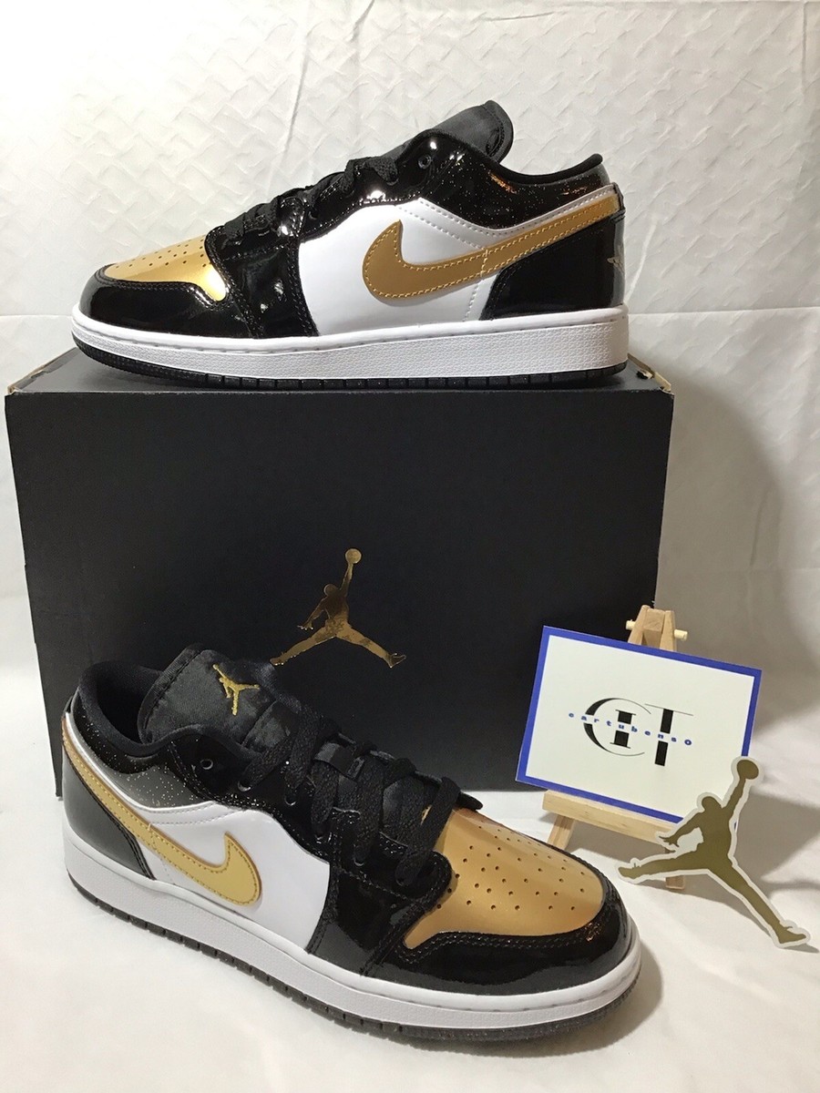 Nike Air Jordan 1 Low SE (GS) Black Metallic /Gold-White Nike Air Jordan 1 Low SE (GS) Black Metallic /Gold-White