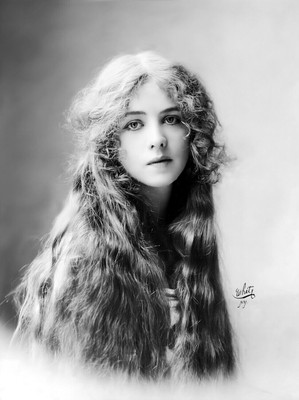 Ione Bright Actress Theater 1910s Hair Portrait Photo Photograph Print B&W